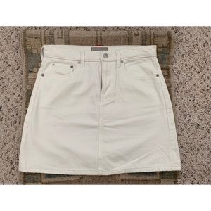 Everlane Denim Skirt in Bone, Size 29